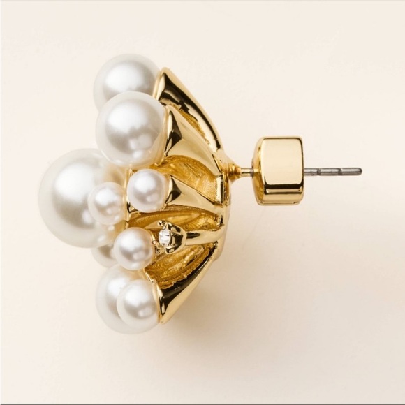 Kate Spade NY X Target Pearl Gold Cluster Stud Earrings - Picture 3 of 6